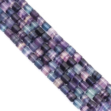 Load image into Gallery viewer, Genuine Fluorite Faceted Tube Beads, 8x10mm, Sku#U1568