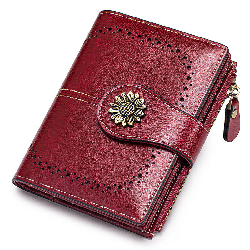 Anti-Theft RFID Blocking Leather Card Holder Wallet