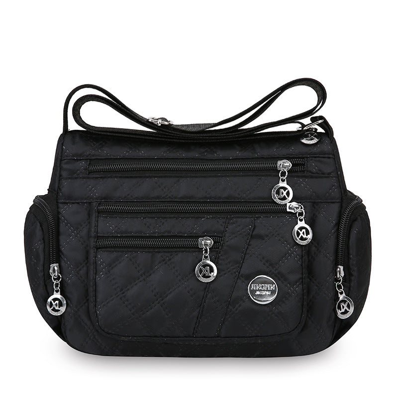 Large-Capacity Quilted Crossbody Bag