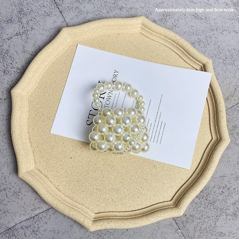 Handwoven Pearl Crossbody Bag