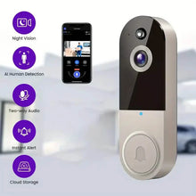 Load image into Gallery viewer, 1080P HD Smart Doorbell Camera with AI Detection &amp; Night Vision