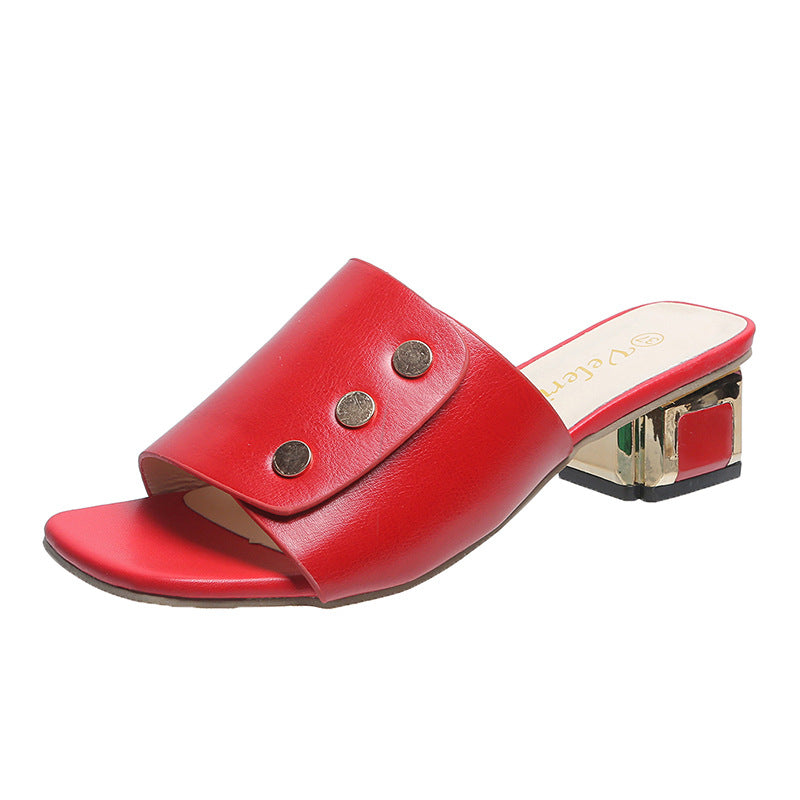 Women's Wedge Slippers - Comfortable Platform Slides for Everyday Wear
