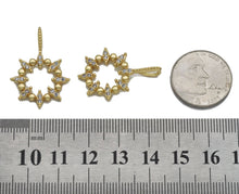 Load image into Gallery viewer, CZ Gold Spike Round Ring Charm, Sku#LK765