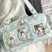 Load image into Gallery viewer, Women's PU Leather Crossbody Bag with Chain Strap &amp; Card Holder – Streetwear Mini Shoulder Bag