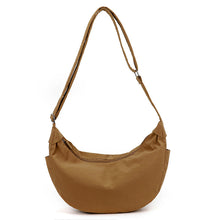 Load image into Gallery viewer, High-Capacity Nylon Shoulder Bag – Urban Minimalist Dumpling Bag for Women