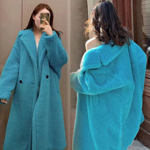 Load image into Gallery viewer, Womens Long Cashmere-Like Coat