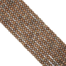 Load image into Gallery viewer, 5x8mm Smooth Rondelle Wood Agate Beads, Sku#U2063