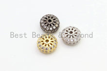 Load image into Gallery viewer, CZ Micro Pave Spacer Beads, Rondelle Spacer Beads,Sku#G48