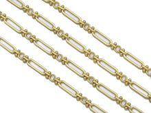 Load image into Gallery viewer, High Quality Long paperclip with dots bar connector Chain By