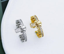 Load image into Gallery viewer, CZ Zipper Delicate Ring, Sku#X338