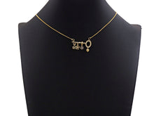 Load image into Gallery viewer, CZ Pave Star Flower Heart On Key Shape Charm, Sku#L290