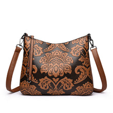 Load image into Gallery viewer, Women's PU Leather Crossbody Messenger Bag - Multi-Compartment Shoulder Bag