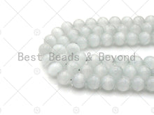 Load image into Gallery viewer, Cat's Eye Yellow/White Round Beads, 6mm/8mm/10mm/12mm Smooth