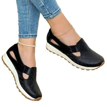 Load image into Gallery viewer, Women's Plus-Size Korean Chunky-Sole Slip-On Flats | Round Toe Mules | EU 36–43