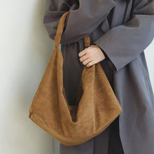 Load image into Gallery viewer, Women's Large-Capacity Suede Shoulder Bag – Casual Everyday Handbag
