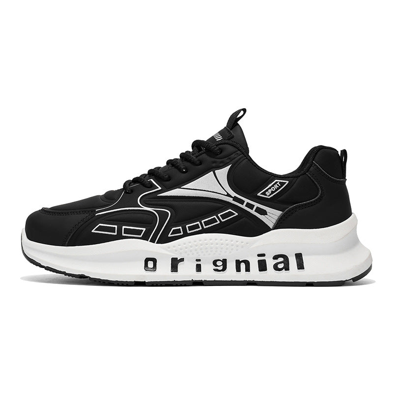 Men's Retro Mesh Sneakers - Breathable Casual Shoes with Non-Slip Sole