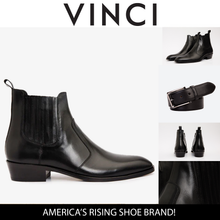 Load image into Gallery viewer, The Sorhag Black Leather Dress Men Boot