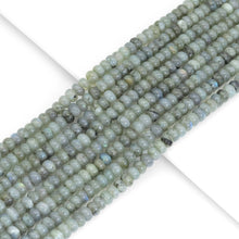 Load image into Gallery viewer, 4x6mm Labradorite Rondelle Smooth Beads, Sku#U1908