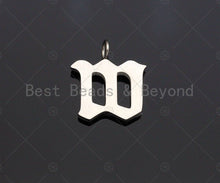 Load image into Gallery viewer, Silver Initial Charm, Silver Alphabet Charm, Y303