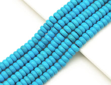 Load image into Gallery viewer, Turquoise Rondelle 5x8mm Smooth Beads,Sku#U1198