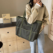 Load image into Gallery viewer, Mesh Beach Bag Large-capacity Beach Tote For Women