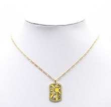 Load image into Gallery viewer, Enamel Sun Rising Over the Cloud Tag Charm, Sku#JL147