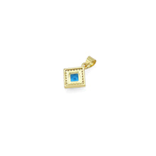 Load image into Gallery viewer, Gold Diamond Shape Colorful Crystal Stone Charm, Sku#LX463