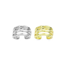Load image into Gallery viewer, Slippy Gold Silver Twisted multiline Ring, Sku#A397