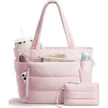 Load image into Gallery viewer, Women's Quilted Tote Bag - Multiple Compartments &amp; Pockets | Sarah Express