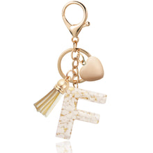 Load image into Gallery viewer, Personalized Heart Shell Letter Pendant Necklace with Tassel - A-Z Initial Charm