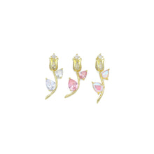 Load image into Gallery viewer, CZ Crystal Tulip Flower Charm Pendant, Sku#Lk1057