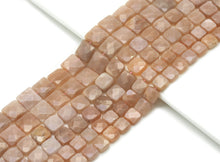 Load image into Gallery viewer, Natural Quality Faceted Teardrop Peach Moonstone Beads, Sku#HY4