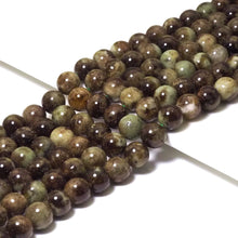 Load image into Gallery viewer, Genuine Green Garnet Round Smooth Beads, 6mm/8mm/10mm, Sku#U1575