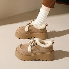 Load image into Gallery viewer, Women's Fleece-Lined Chunky Sole Shoes - Korean Style Comfort Flats