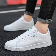Load image into Gallery viewer, Men's Minimalist Casual White Sneakers - Breathable Flat Heel Shoes