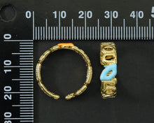 Load image into Gallery viewer, Enamel Lips with Love Word Adjustable Ring, Sku#X294