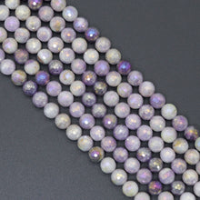 Load image into Gallery viewer, Mystic Lavender Jade Round Faceted Beads, Sku#U2215