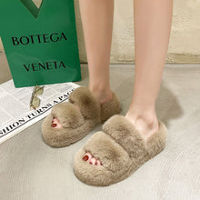 Load image into Gallery viewer, Women's Fuzzy House Slippers | Faux Fur Fluffy Bedroom Slides
