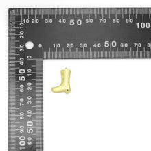Load image into Gallery viewer, Gold Silver 3D Boots Shape Charm Pendant, Sku#A442