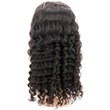 Load image into Gallery viewer, Deep Wave 4x4 Transparent Lace 100% Human Hair Closure Wig