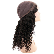 Load image into Gallery viewer, Deep Wave 4x4 Transparent Lace 100% Human Hair Closure Wig