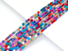Load image into Gallery viewer, Mixed Color Glaze Triangular Prism Beads, 4mm, Sku#U1469
