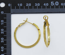 Load image into Gallery viewer, Gold Round Ring Huggie Hoop Earrings, Sku#B194