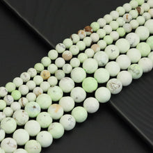 Load image into Gallery viewer, Genuine Lemon Chrysoprase Round Smooth Beads,Sku#U1969