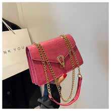 Load image into Gallery viewer, Crocodile-Print Chain Crossbody Bag