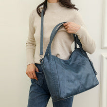 Load image into Gallery viewer, Women's PU Leather Crossbody Tote Bag – Spacious, Minimalist &amp; Versatile