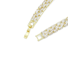 Load image into Gallery viewer, Rectangle CZ Watch Band Style Bracelet, Sku#A348