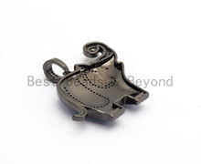 Load image into Gallery viewer, NEW Enamel Colorful Elephant Pendant,CZ Micro Pave Oil Drop Elephant pendant,Enamel pendant,Enamel Jewelry,33x41mm,sku#F569