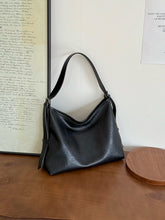 Load image into Gallery viewer, Women's PU Leather Bucket Tote Bag – Large Capacity Shoulder Bag | Coffee &amp; Black