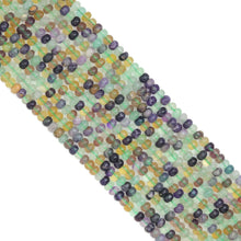 Load image into Gallery viewer, 4x6mm Rondelle Smooth Fluorite Beads, Sku#U1967
